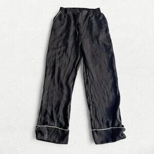 Noiri the Label Charlotte Silk Pajama Pants in Black